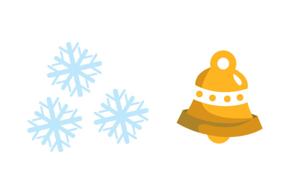 Bell and Snow Christmas Asset Illustrations