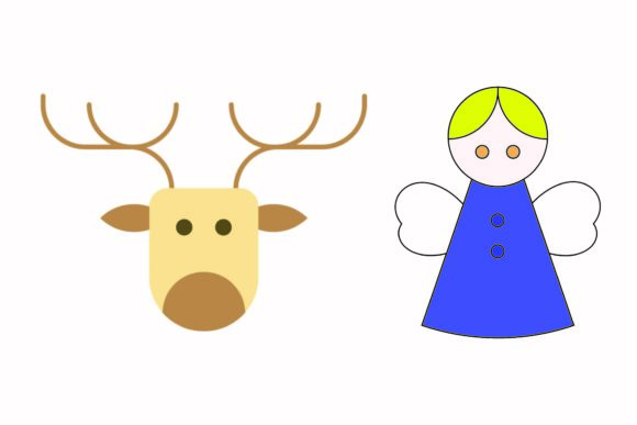 Christmas Decoration Party Vector Illustrations