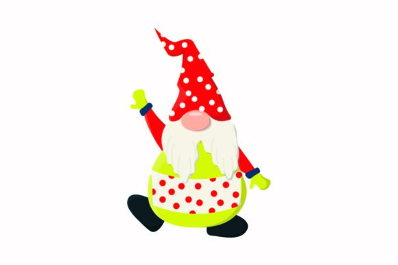Christmas Gnome Character - Polka Dots Illustrations