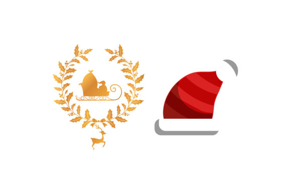 Christmas Logo Hat Illustrations