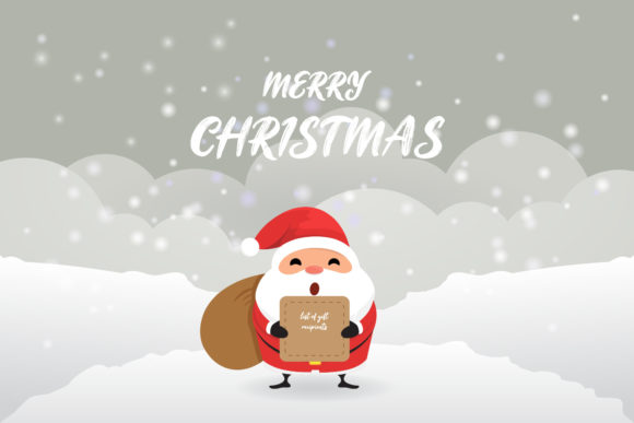 Christmas Santa Background Design for Festive Branding