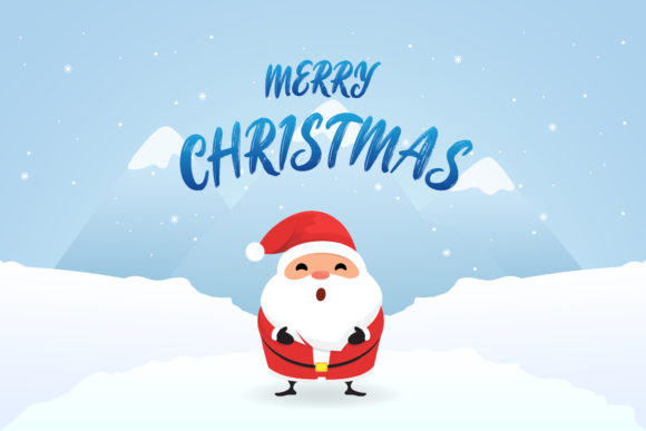 Christmas Santa Background Illustration