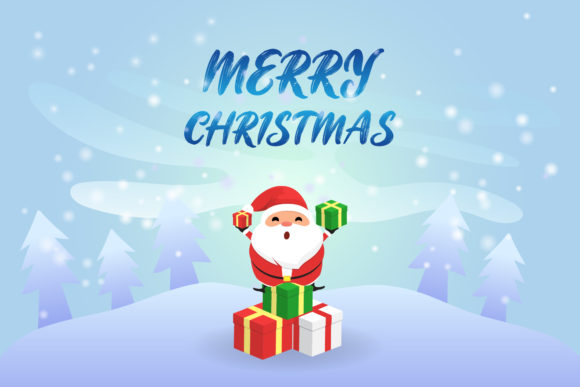 Christmas Santa Background Illustrations