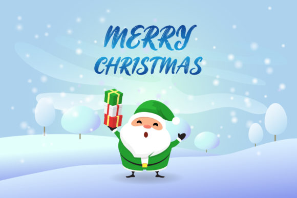 Christmas Santa Illustration Background