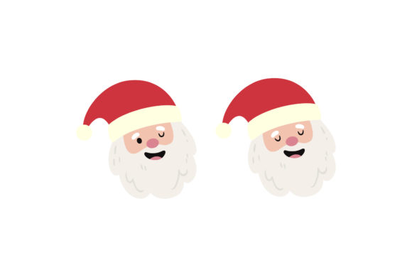 Christmas Santa Set Vector
