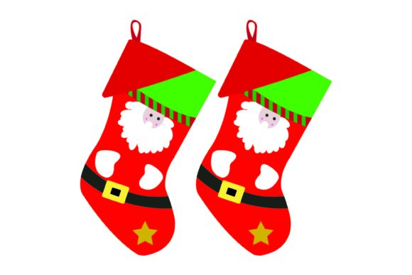 Christmas Socks Illustrations for Editorial Design
