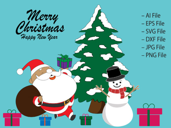Merry Christmas Greet Card4 Illustrations