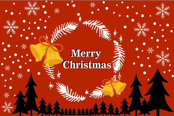 Merry Christmas Greeting Background Illustrations
