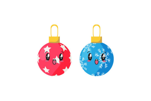 Ornament Decor Set Christmas Vectors