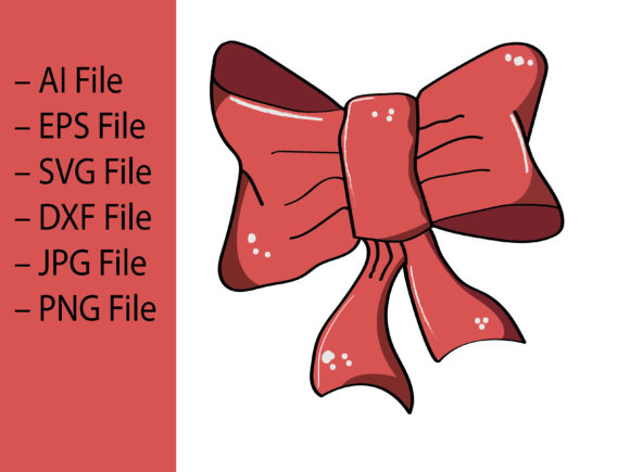 Pretty Christmas Tie Illustrations