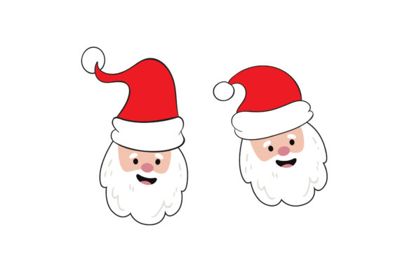 Santa Set Vector Asset for Crafting